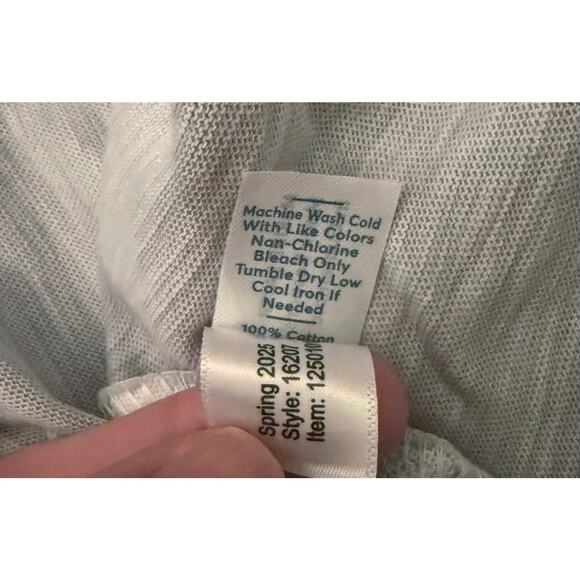 Marine Layer NWT Vintage Heavy Slub Button Down Short Sleeve Shirt Light Grey L - Picture 9 of 10